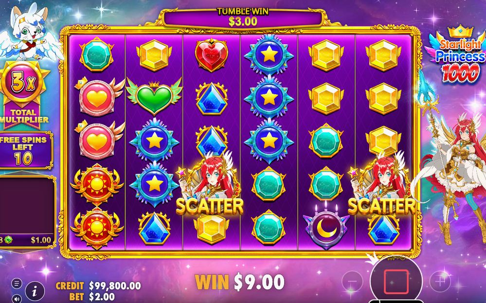 Free Spins på lila stjärnfältsrutor